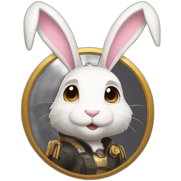 yugy bunny playing winston overwatch emoji