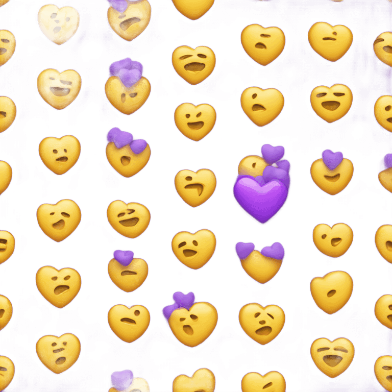 Corazón lila con destellos  emoji