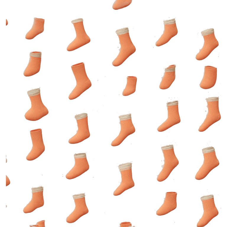 Peach coloured socks emoji