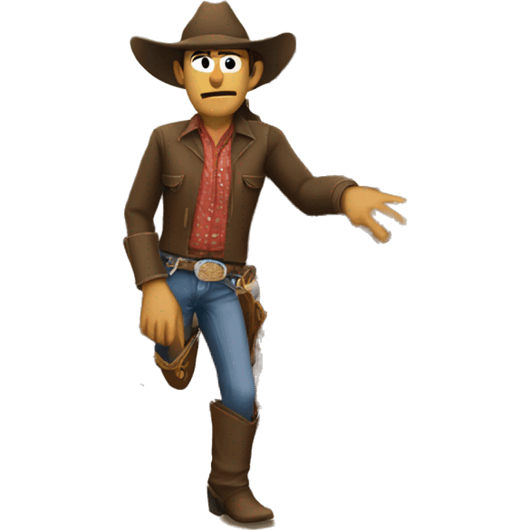 Imagine a cowboy in front of a broken door emoji