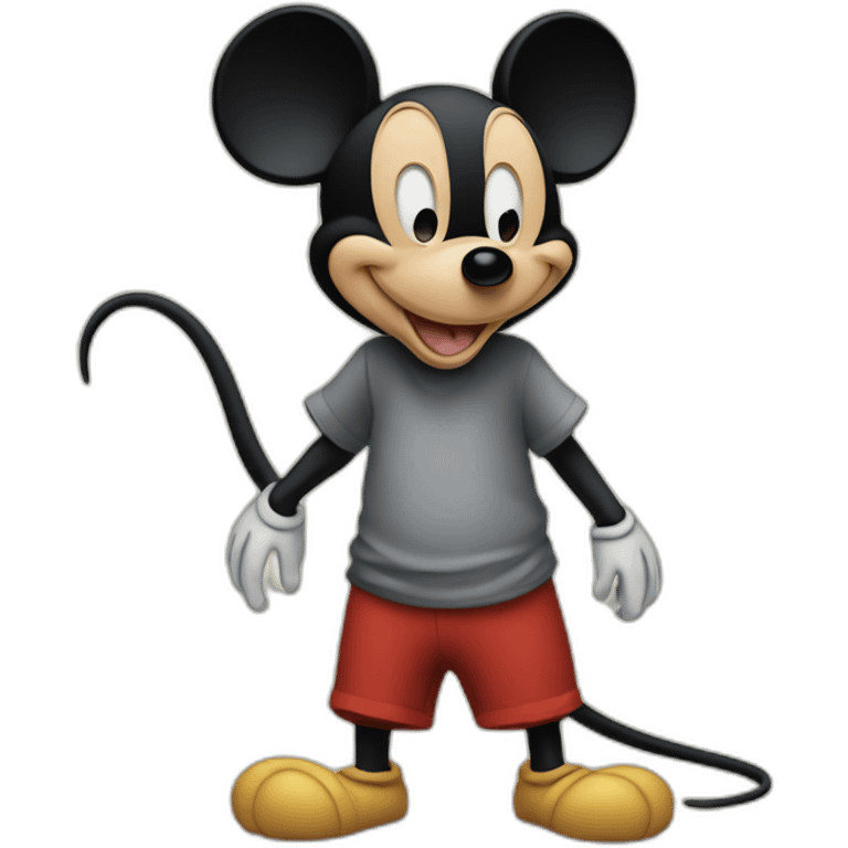 Mickey mouse as a rat emoji