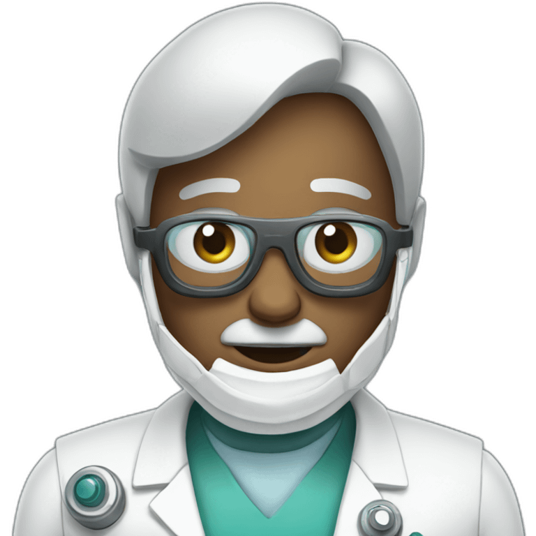 Robotic doctor emoji