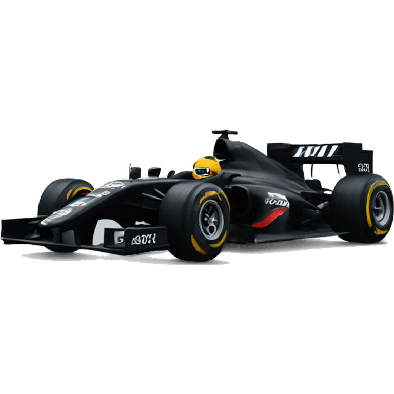 Black F1 car emoji