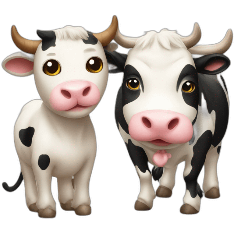 CAT And COW MIXED  emoji