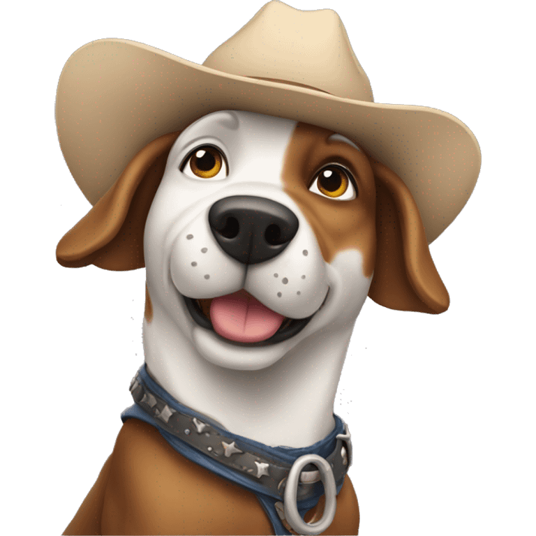 Cowboy dog emoji