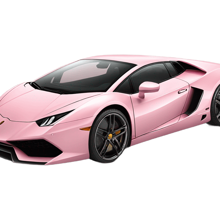 lamborghini light pink emoji