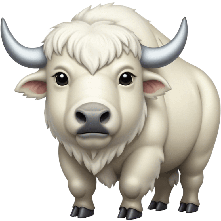 white bison emoji