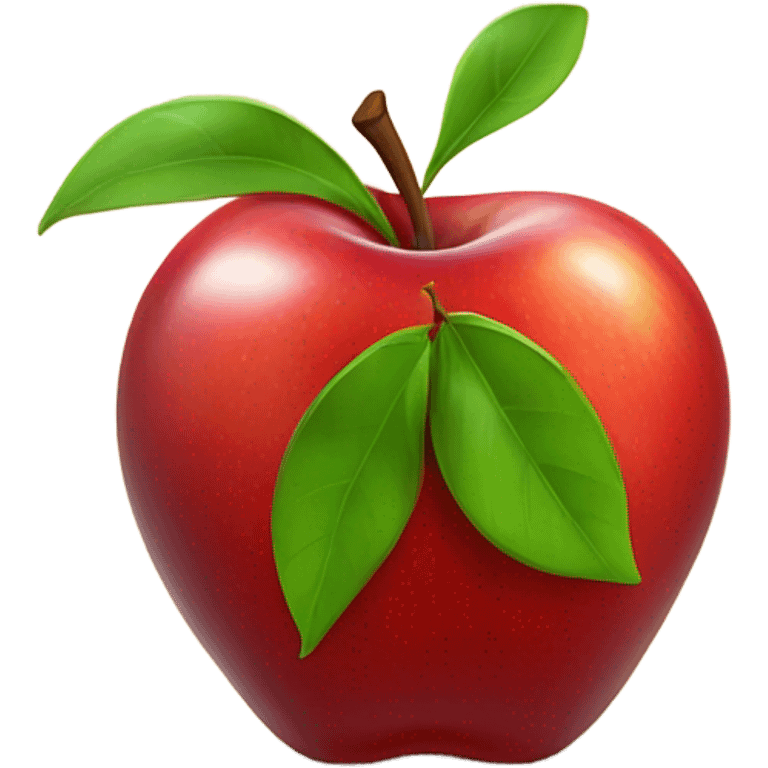 An apple for teacher emoji