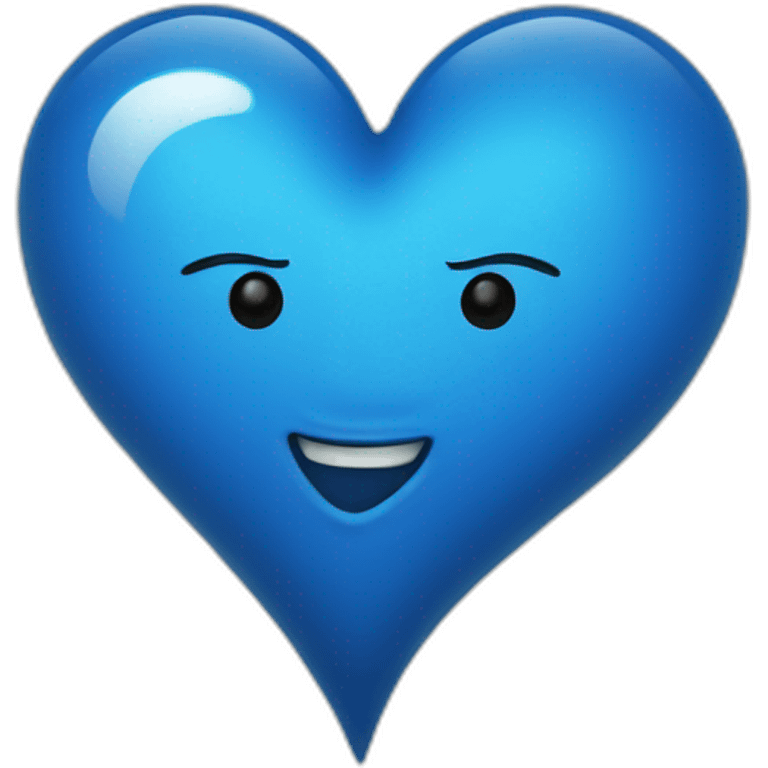 heart blue emoji