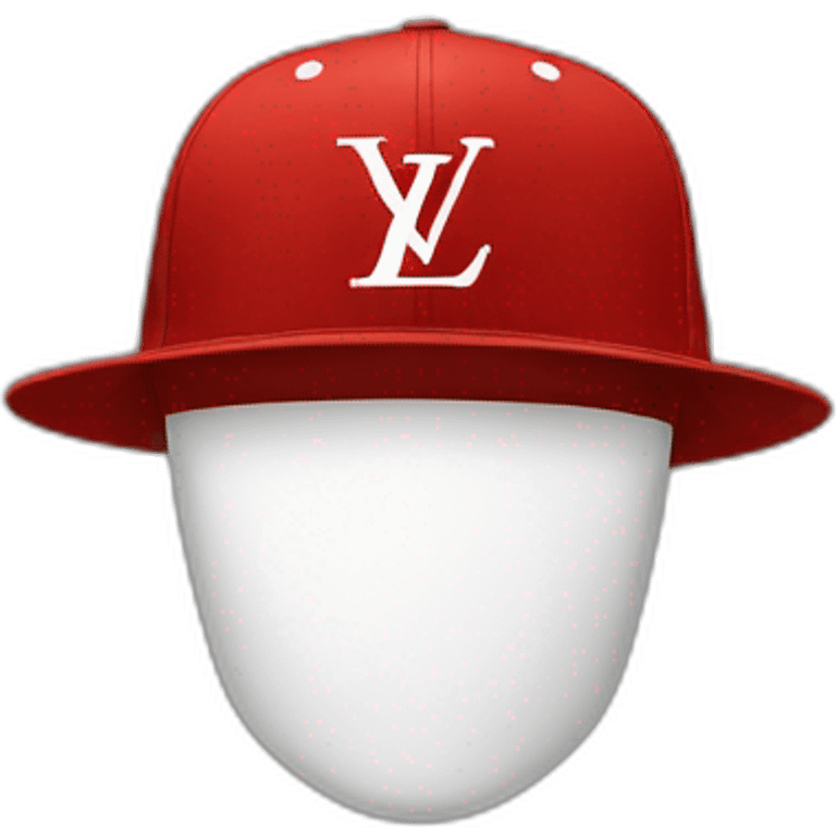 Only Louis Vuitton cap no face emoji