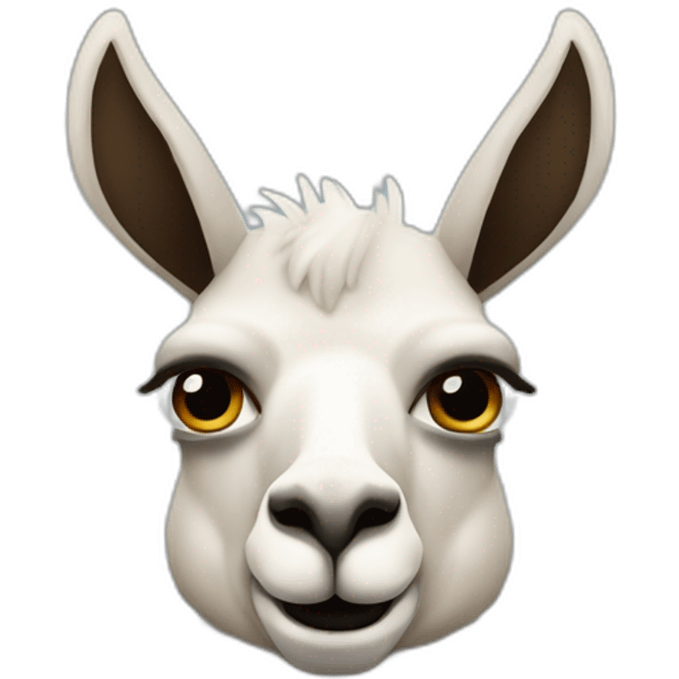 Llama con cuernos de toro emoji