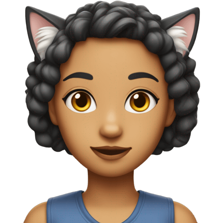 Cat girl emoji