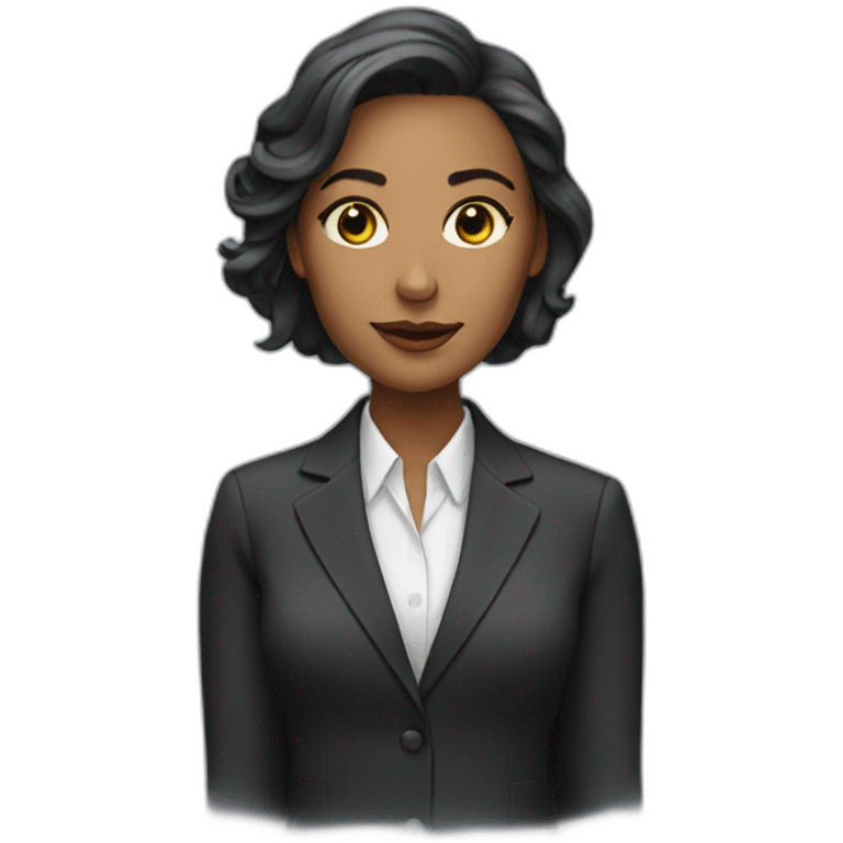 woman in a suit emoji