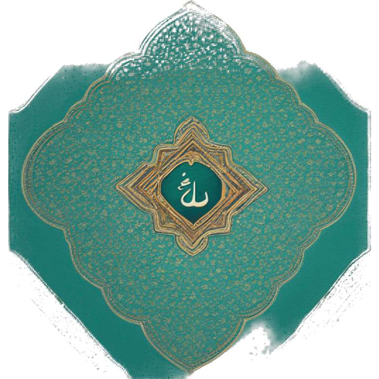 an islamic prayer mat in a rectangular shape with an elaborate design which faces the qibla. Suitable for a single person. emoji