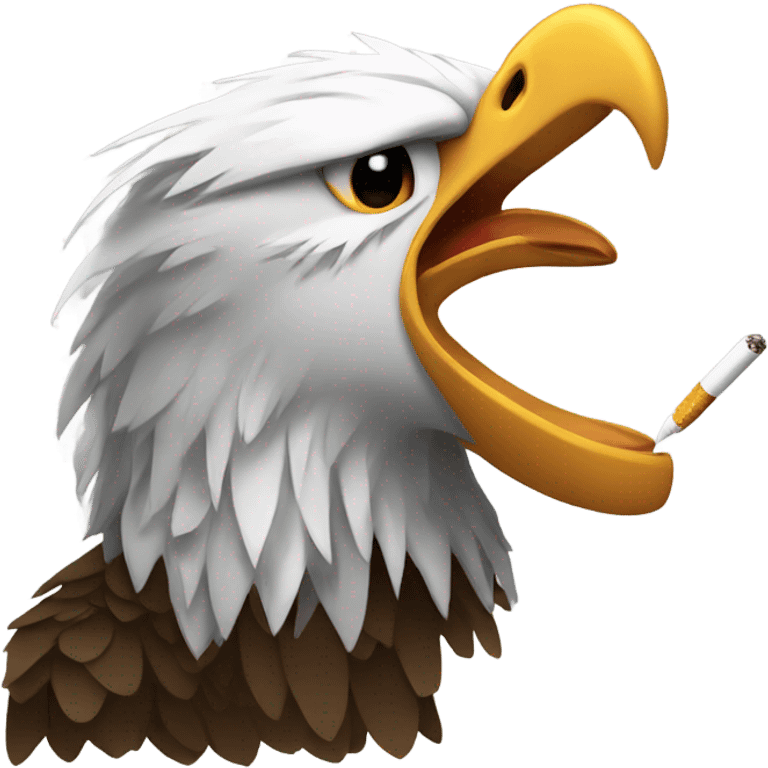 Eagle smoking emoji