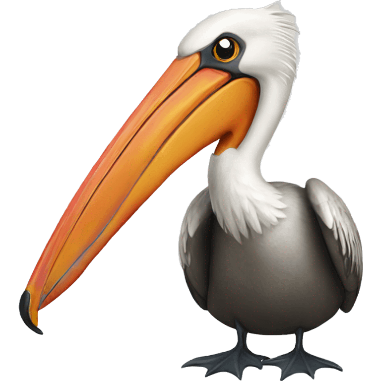 Hot pelican emoji