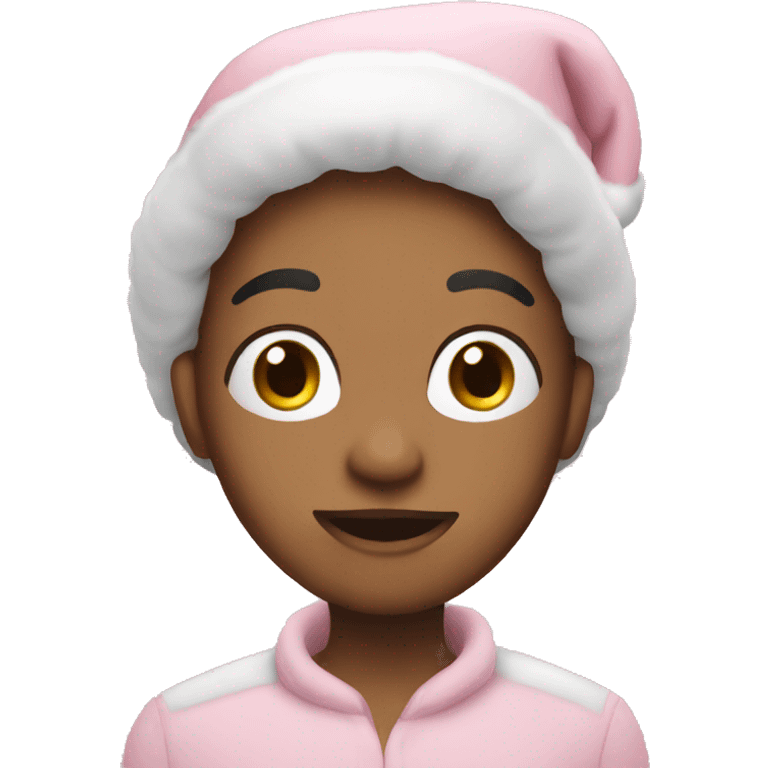 Light pink Christmas emoji