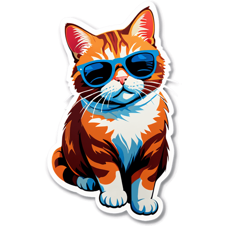 Cat with sunglasses emoji