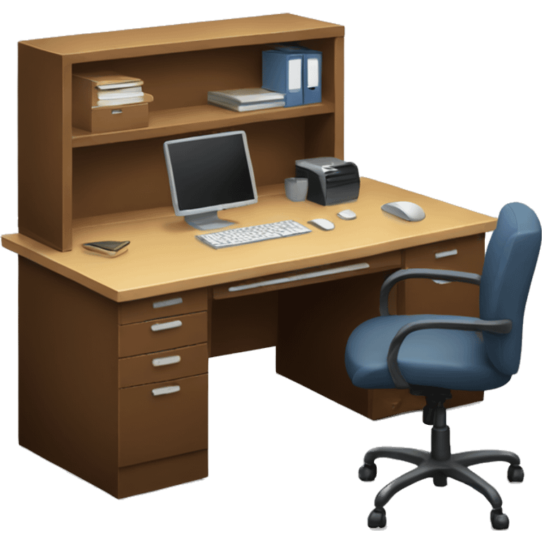 Office desk emoji