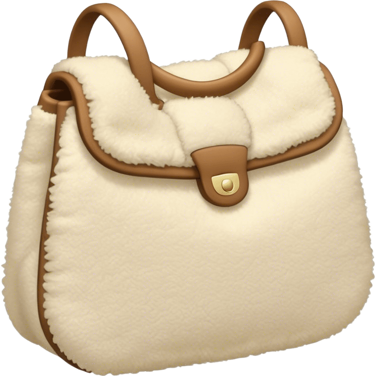 beige sherpa purse emoji