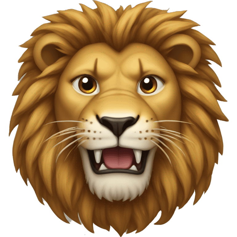 Mad lion emoji