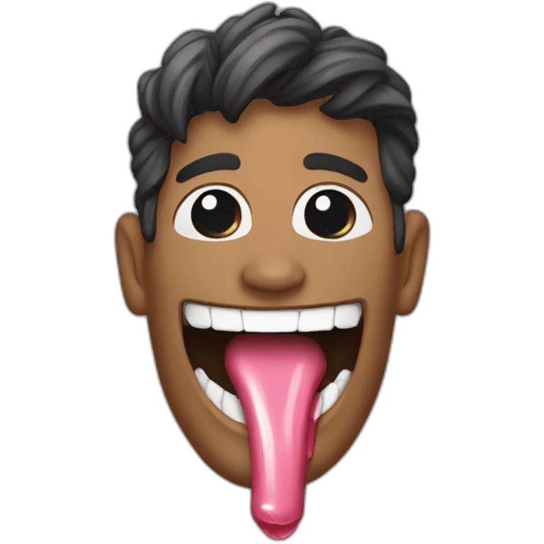 Qtip tongue emoji