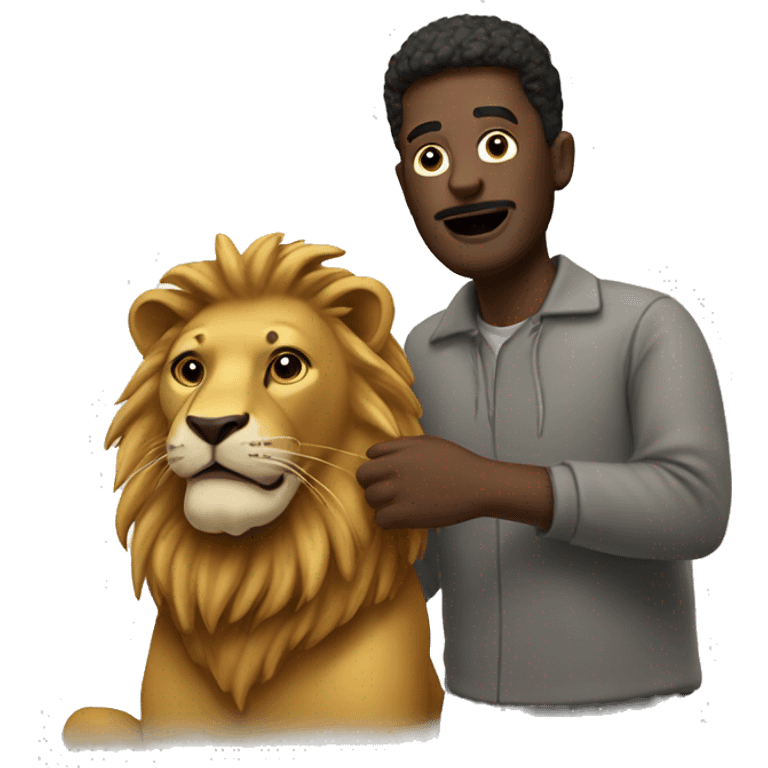 balm man with lion emoji