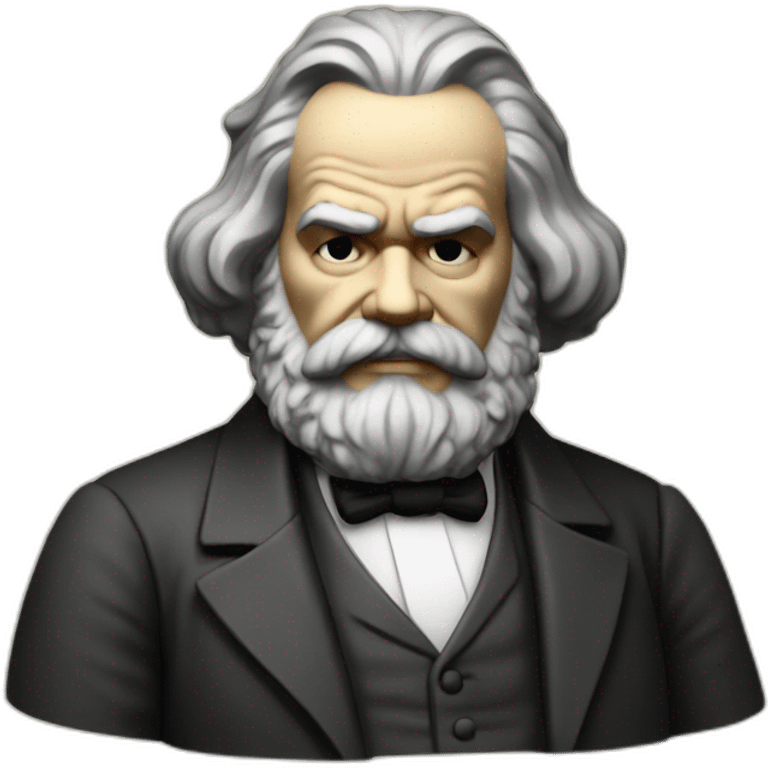 karl marx writes to the tablet emoji