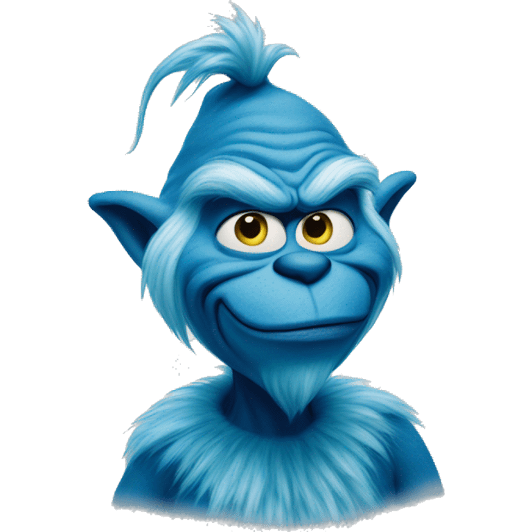 blue grinch emoji