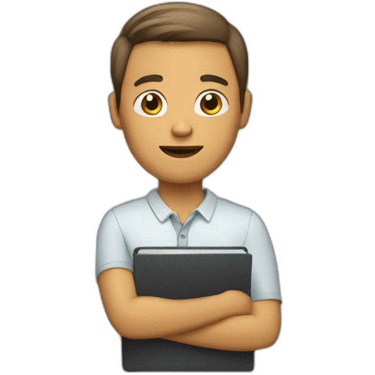 Man with notebook emoji