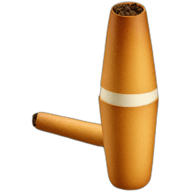 conical cigarrete emoji