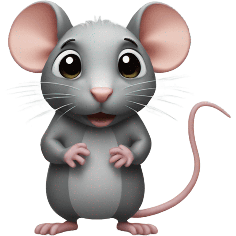 A rat stood up emoji