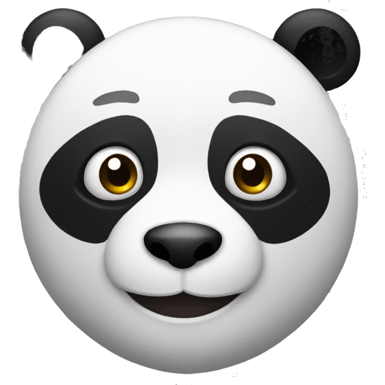 The panda is white emoji