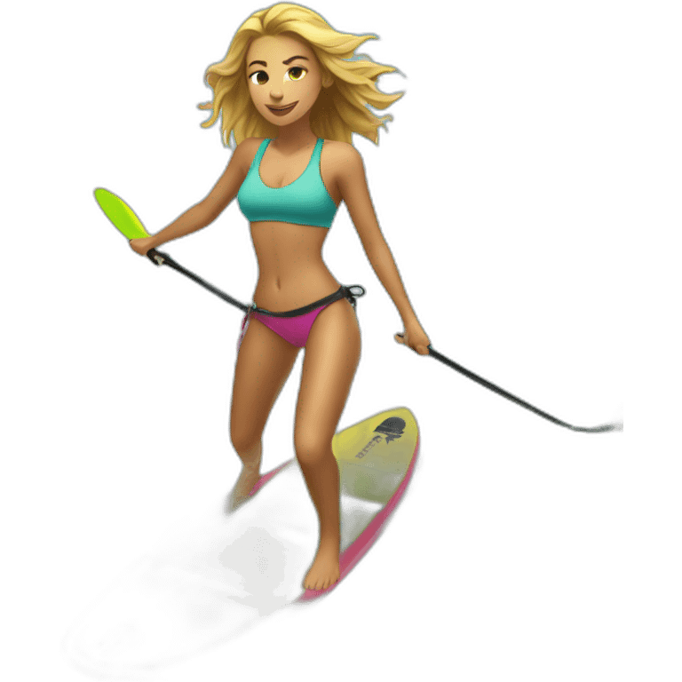 wake surf girl emoji