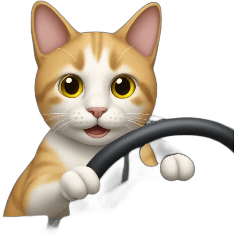 Cat who is driving  emoji