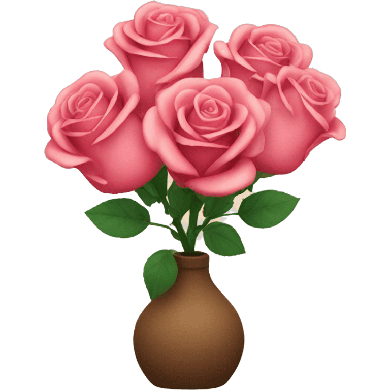 roses in a vas emoji