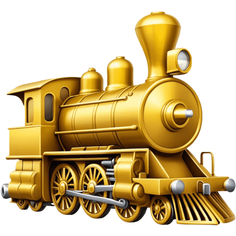 Golden locomotive pawn  emoji