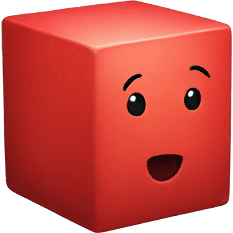 red cube emoji