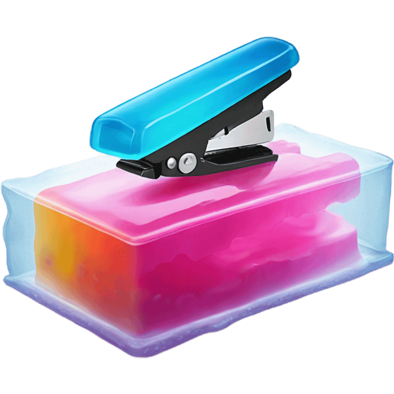 a stapler in jello emoji