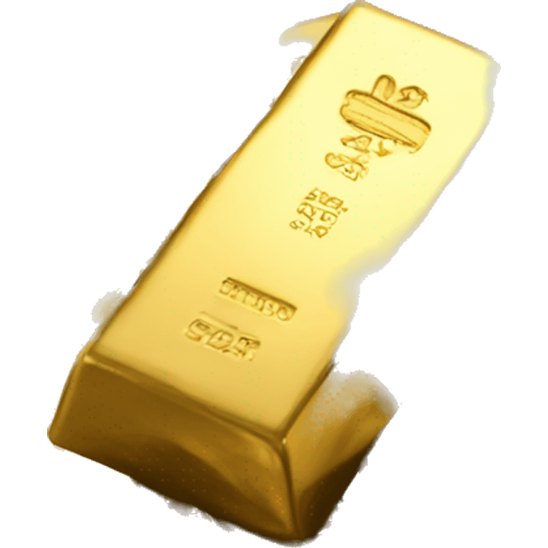 Gold bar  emoji