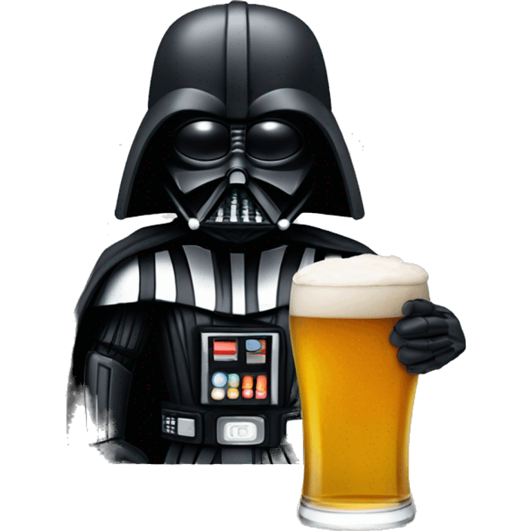 darth-vader with beer emoji