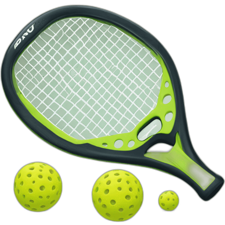 Pickleball racket no balls emoji