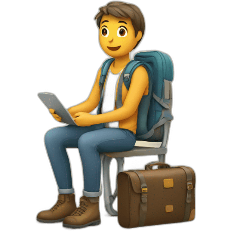 traveler-sitting emoji