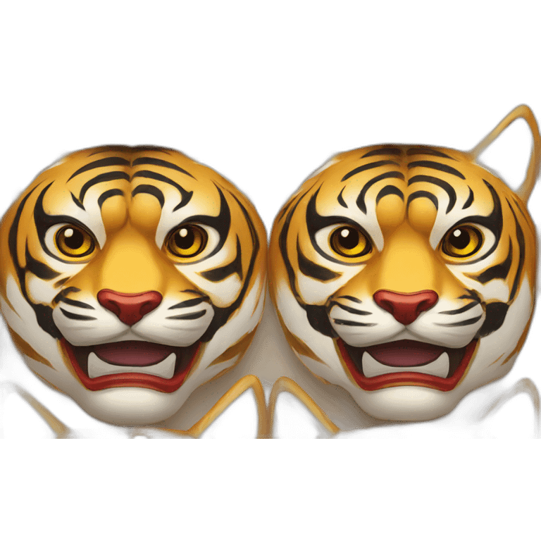 thunder tiger Japanese mask emoji