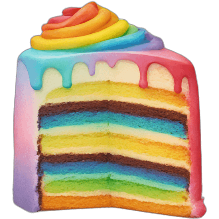 rainbow cake emoji