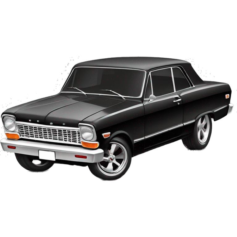 1964 Chevy nova white and black emoji