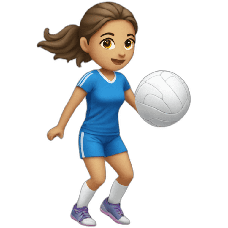 girl playing handball emoji