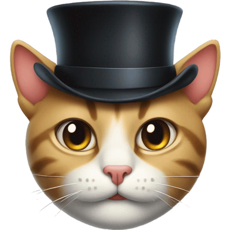 smirking cat with top hat emoji