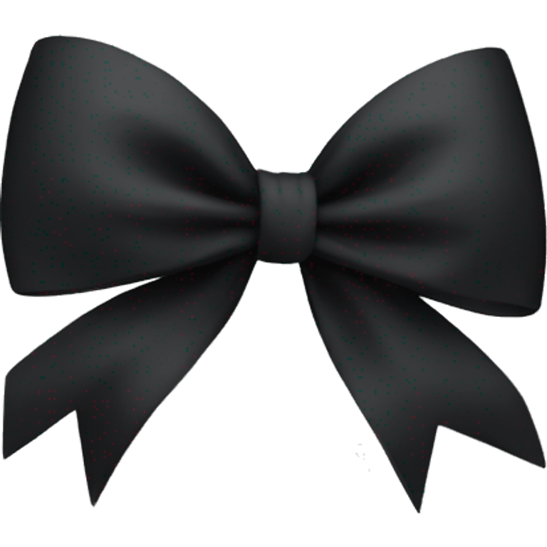 Black bow emoji