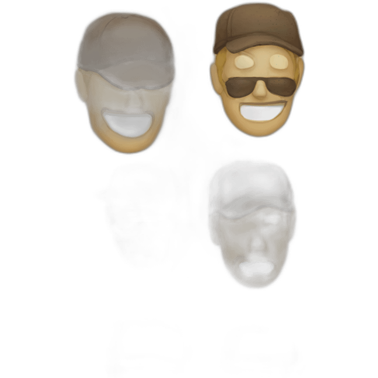 Man mask and cap emoji